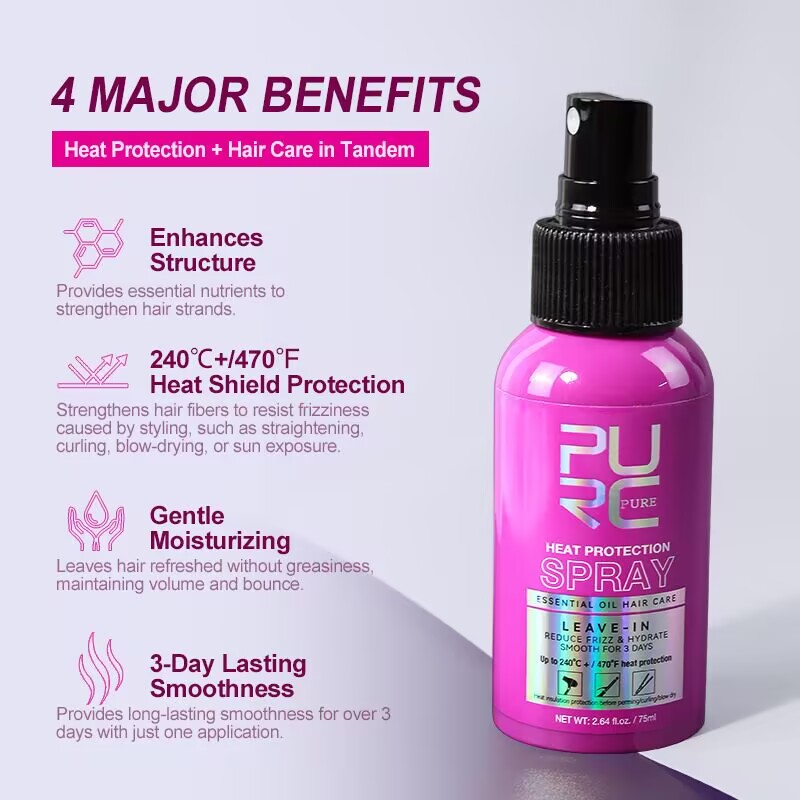 Hair Care Heat Protectant - بخاخ حماية من الحرارة من بي