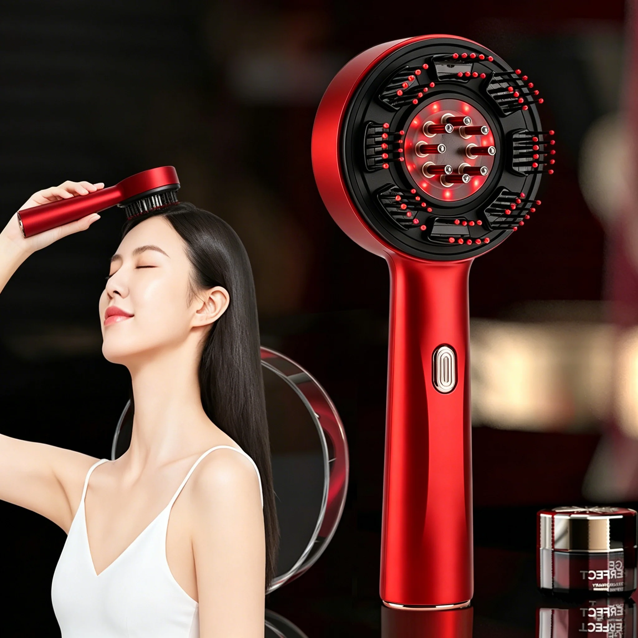 Hair Growth Serum Oil - مشط تدليك كهربائي محمول لفروة الرأس
