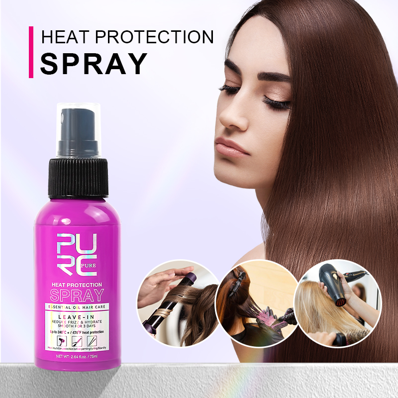 Hair Care Heat Protectant - بخاخ PURC للحماية من الحرارة بزيت