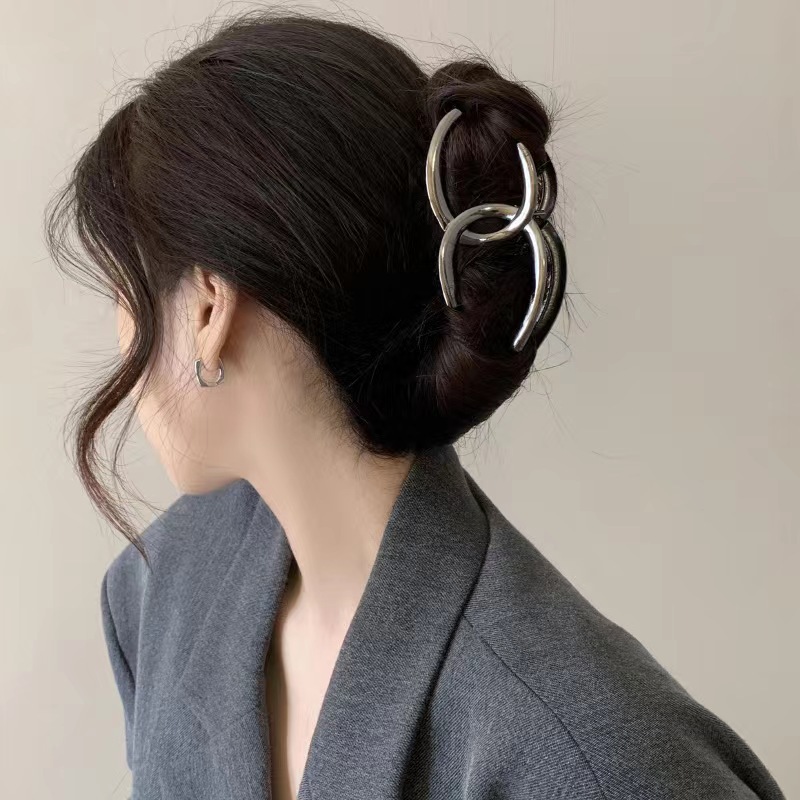 Hair Clip Claw Large - معدن كبير مشبك شعر مقاطع السلطعون