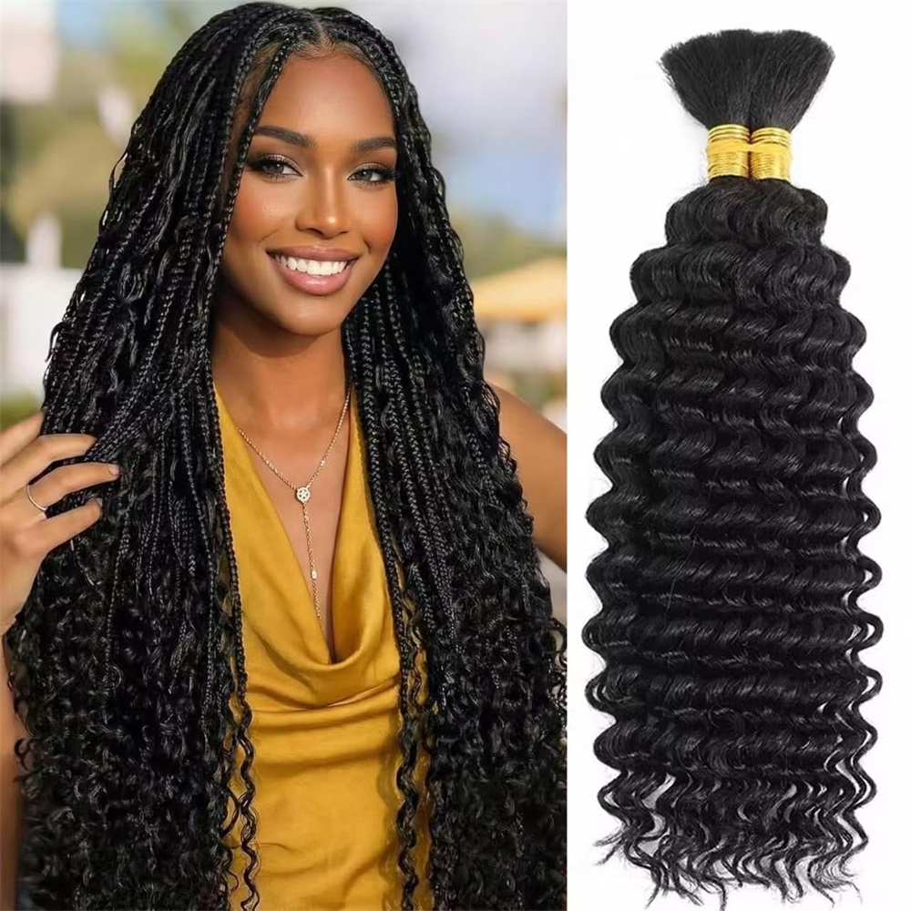 Hair Care Formulation - شعر بشري مموج عميق للضفائر 100