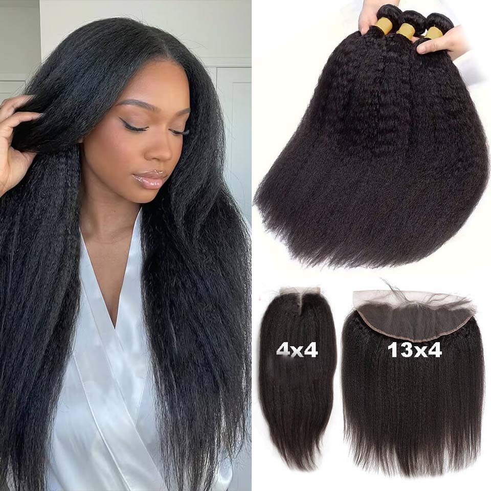 Hair Care Indian - حزم شعر بشري هندي خام كينكي