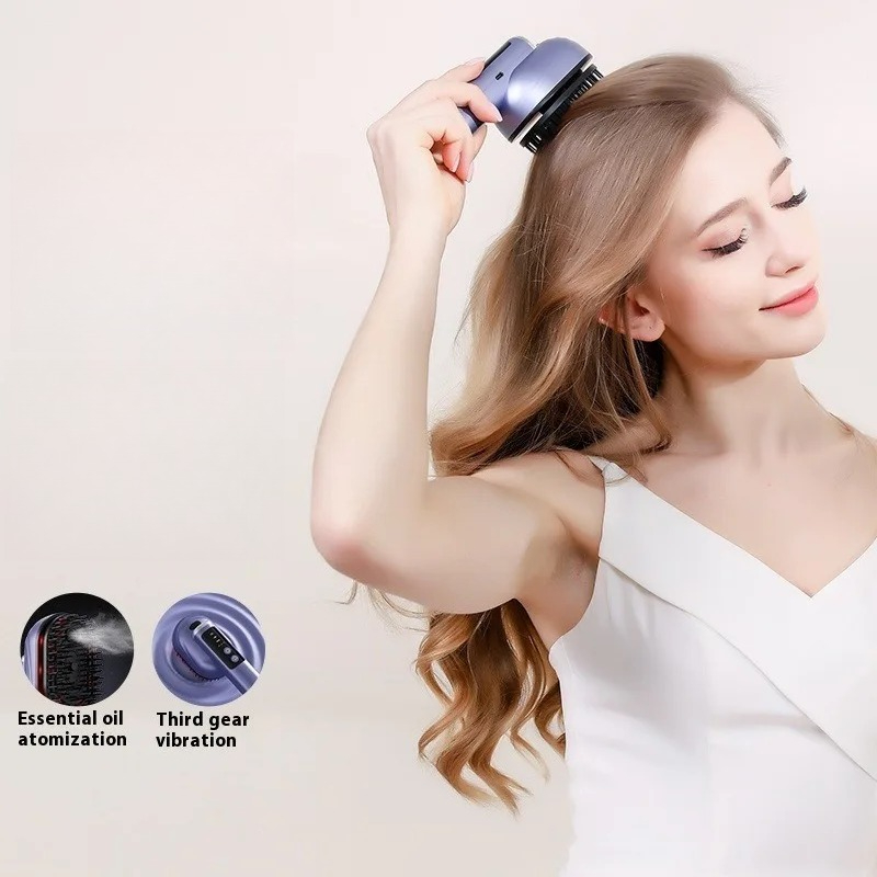 Hair Care Essential Oil Atomizing - مشط تدليك فروة الرأس من السيليكون