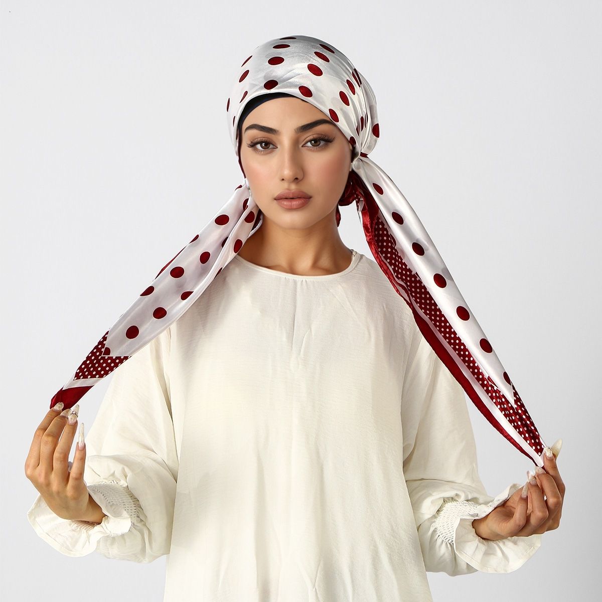 حجاب فوري مطبوع للمسلمات، قبعة - مراجعة Satin Hair Bonnet وسعره