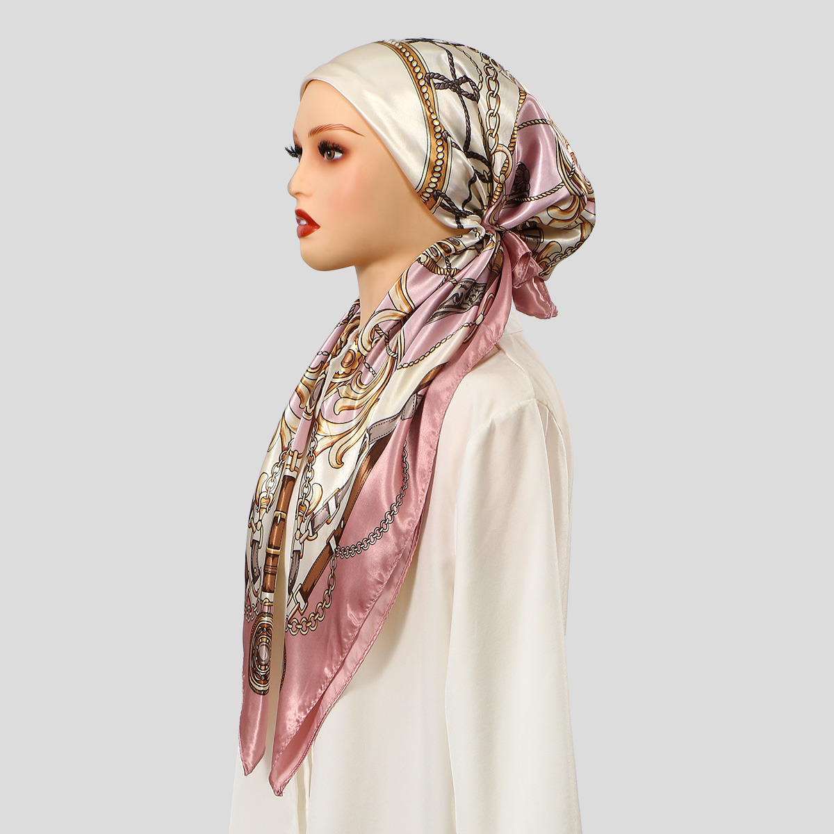 حجاب فوري مطبوع للمسلمات، قبعة - مراجعة Satin Hair Bonnet وسعره