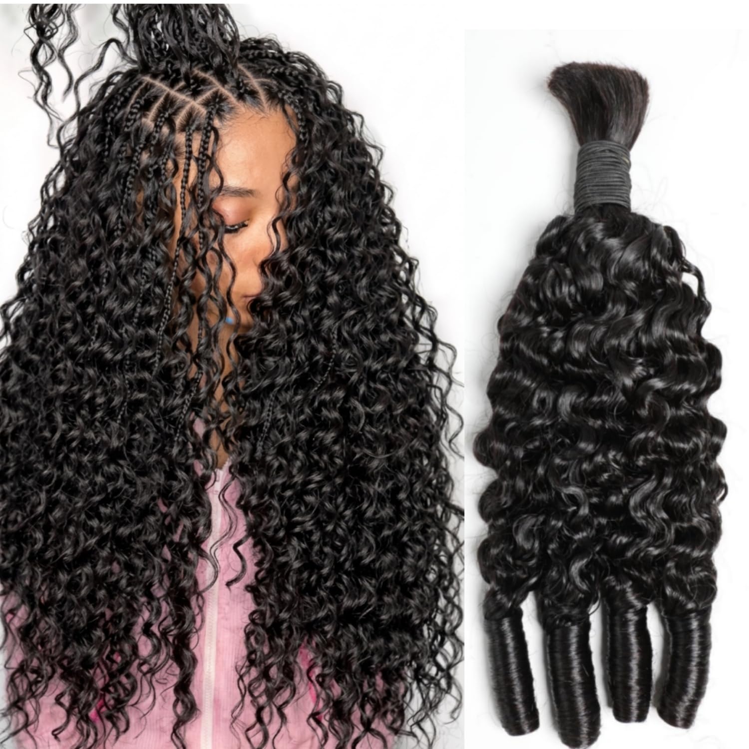 شعر بشري للضفائر البوهيمية، خص - مراجعة Hair Care Indian وسعره