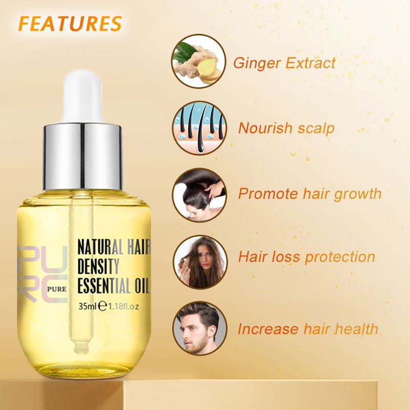 PURC الزنجبيل زيت نمو الشعر عل - مراجعة Hair Care Herbal Products وسعره
