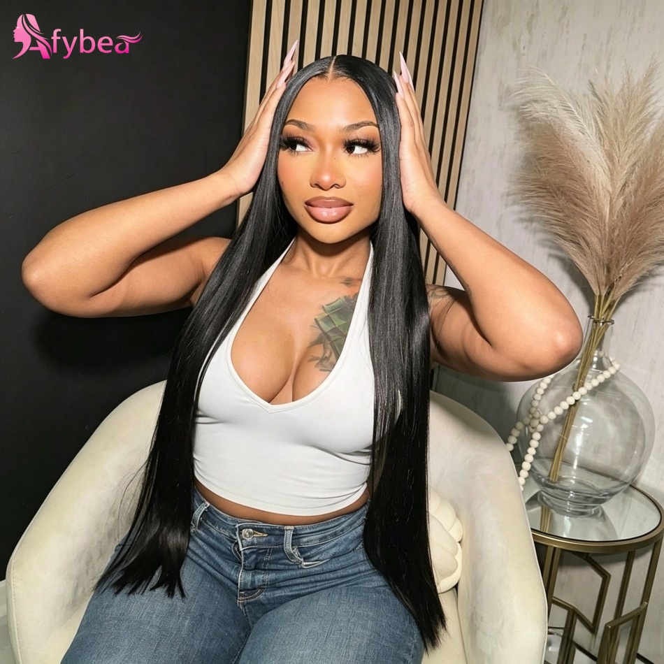 شعر مستعار بشري طبيعي مستقيم ب - مراجعة Lace Front Wig وسعره