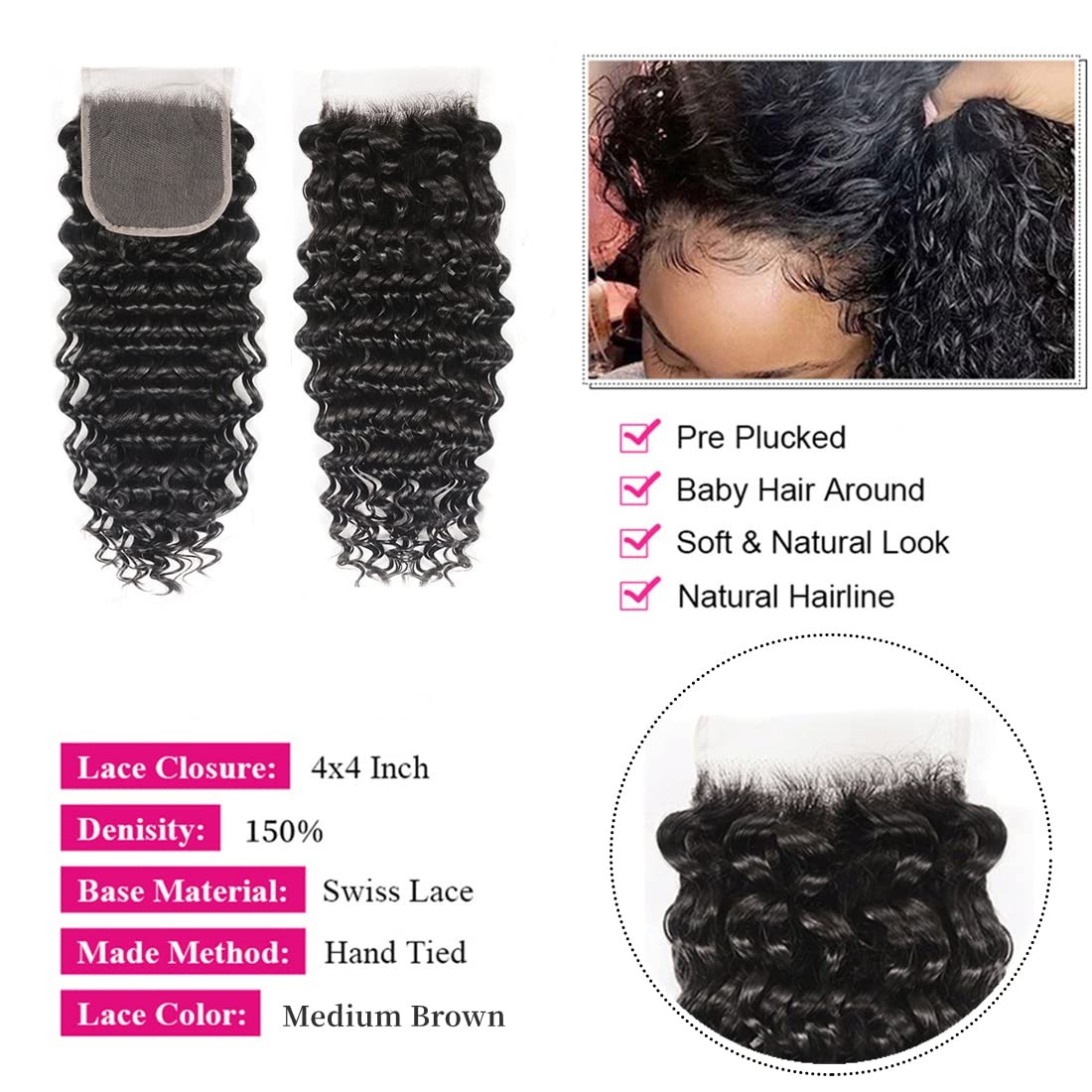وصلات شعر بشري مموج عميق 12A،  - مراجعة Hair Care Indian وسعره