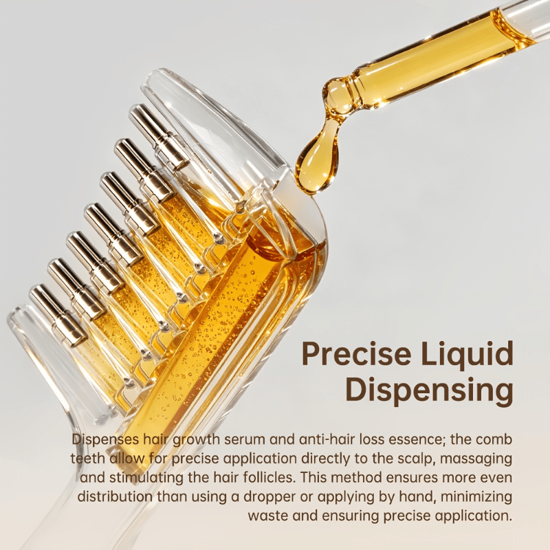 مشط شعر شفاف لتطبيق الزيوت الع - مراجعة Hair Growth Serum Oil وسعره