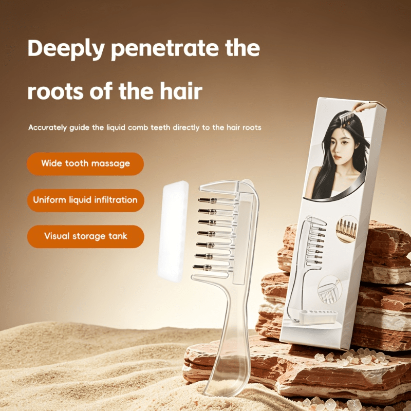 مشط شعر شفاف لتطبيق الزيوت الع - مراجعة Hair Growth Serum Oil وسعره