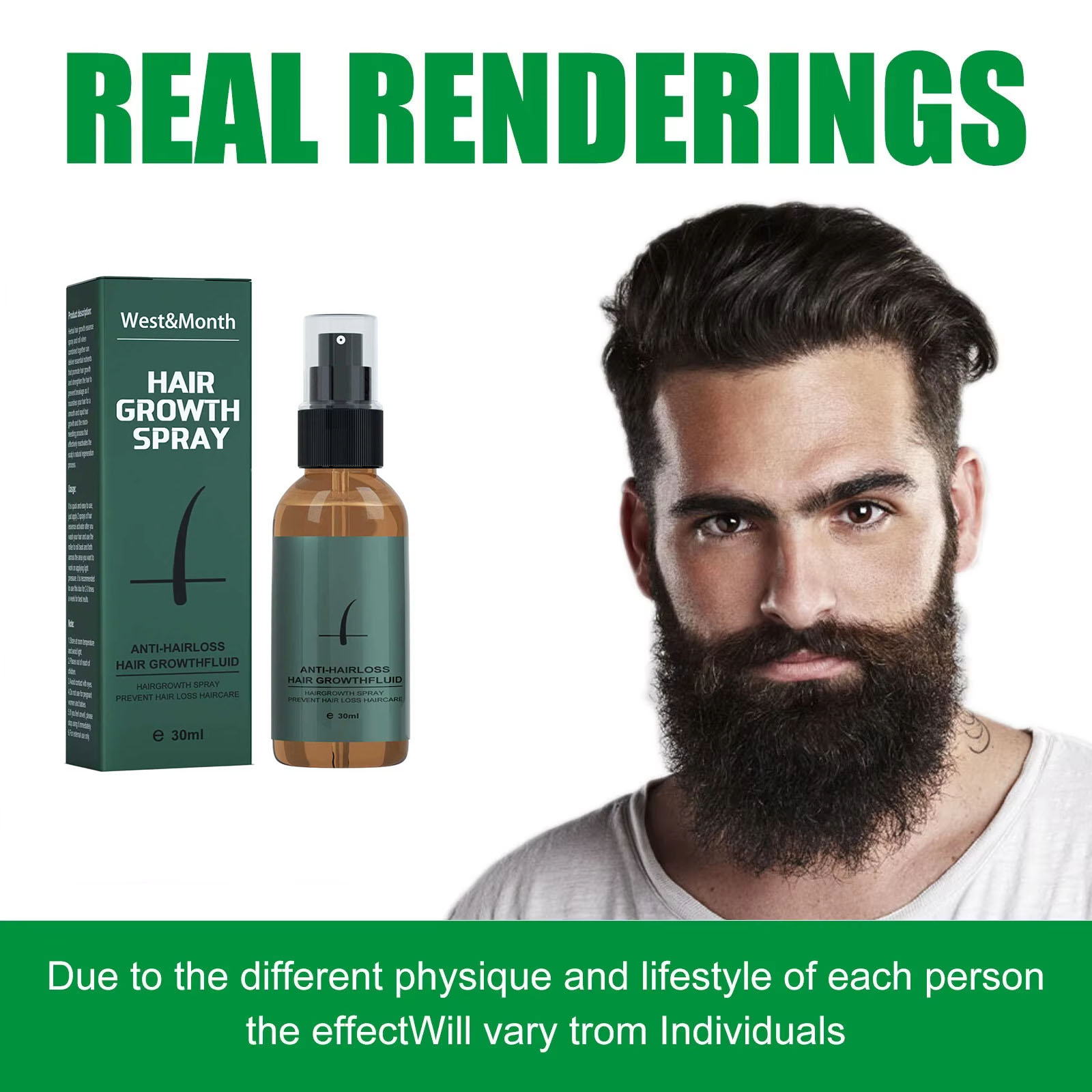 الطبيعية الرجال نمو اللحية الأ - مراجعة Hair Care Essential Oil Atomizing وسعره
