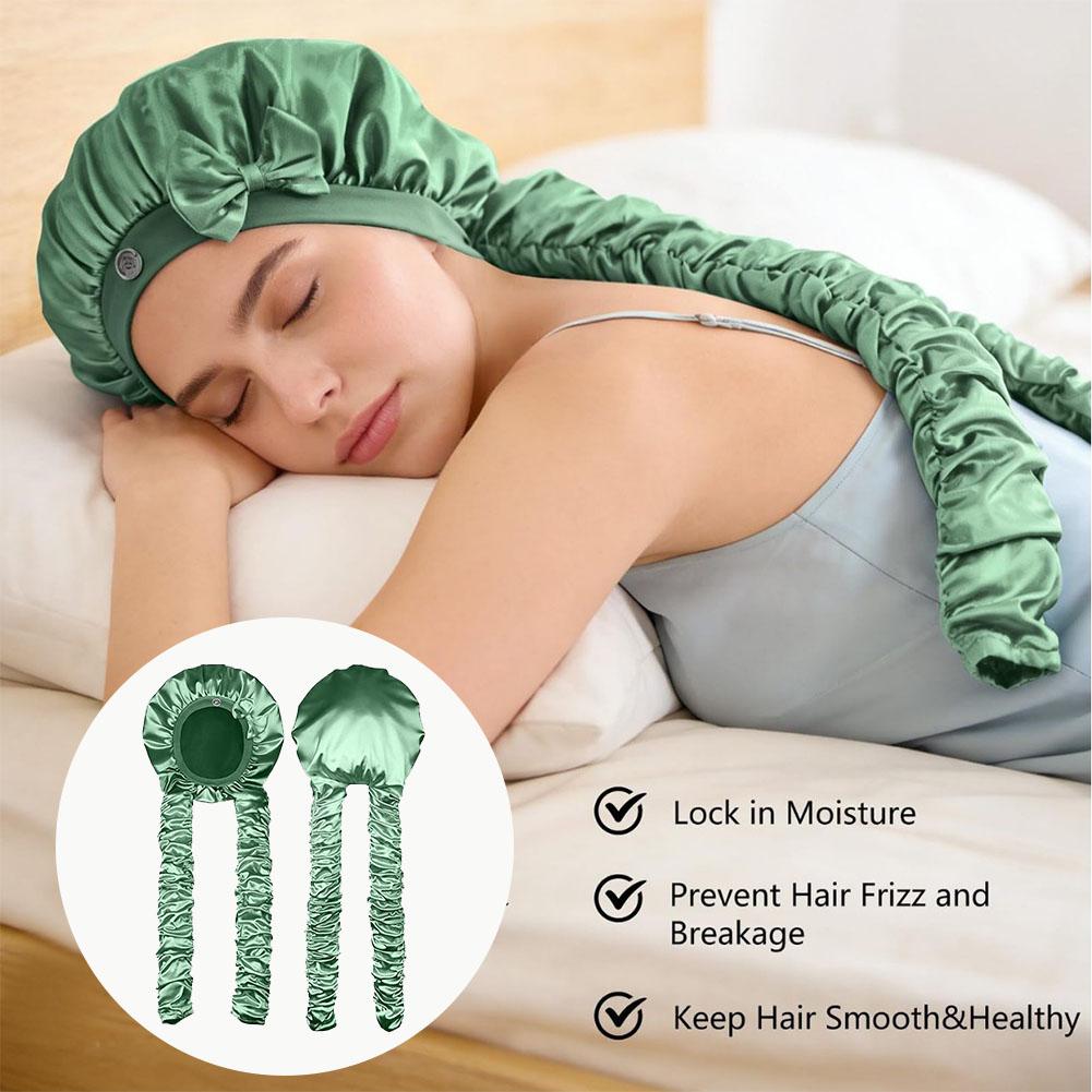 غطاء نوم لتجعيد الشعر بدون حرا - مراجعة Satin Hair Bonnet وسعره