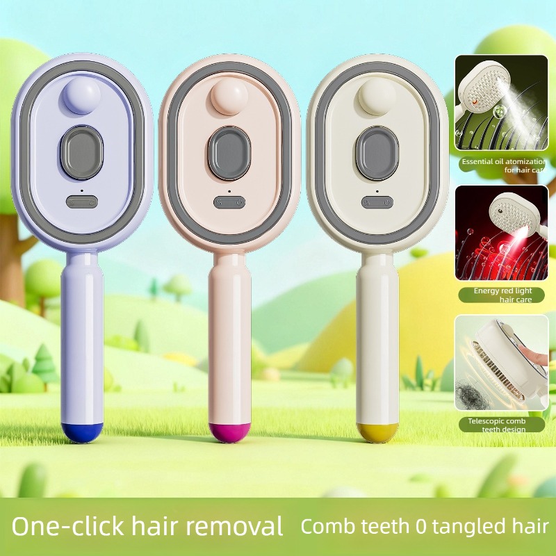 مشط تدليك كهربائي بالرش الهوائ - مراجعة Hair Care Essential Oil Atomizing وسعره