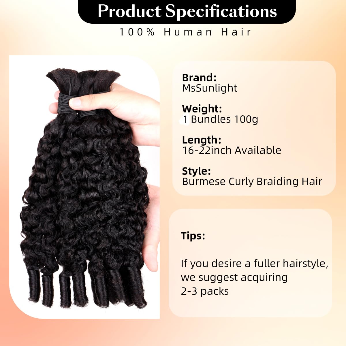 شعر بشري للضفائر البوهيمية 15A - مراجعة Hair Care Indian وسعره