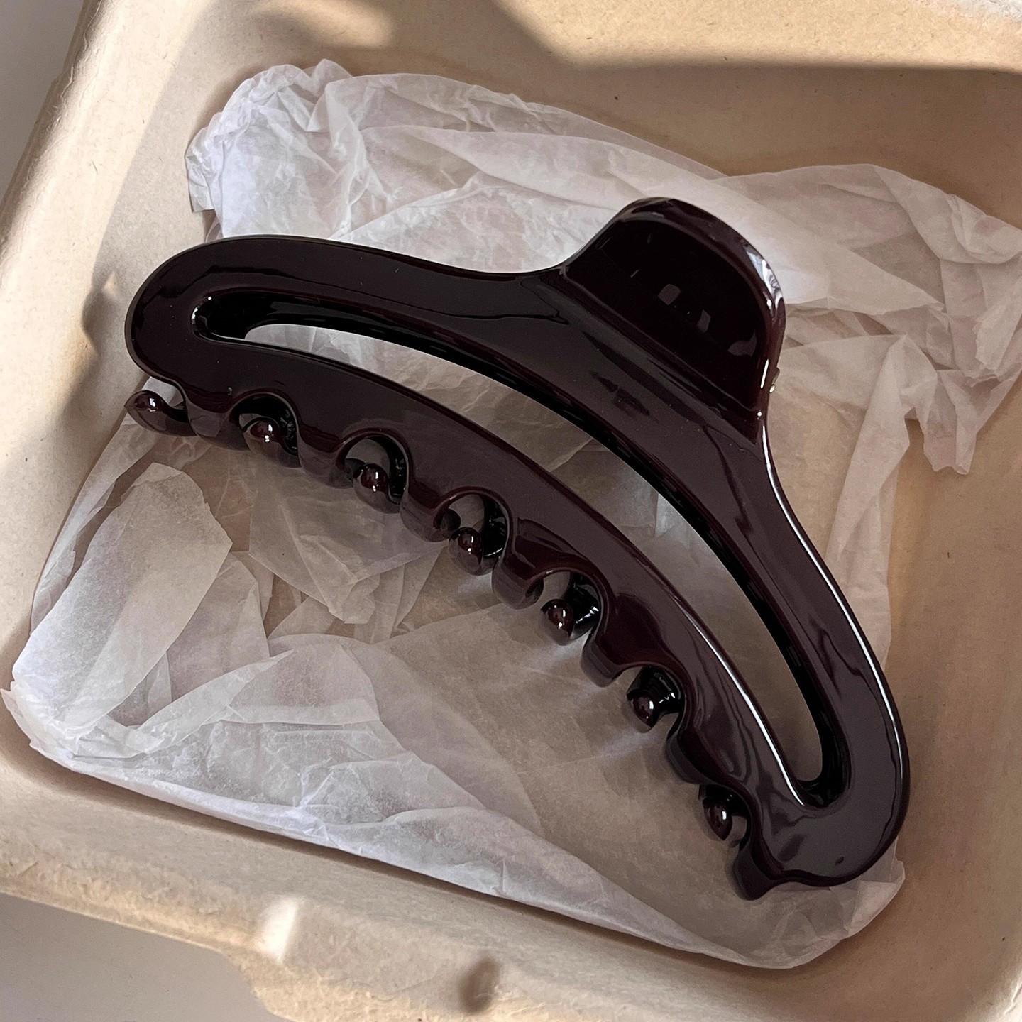 2 قطعة ليوبارد خمر طباعة قوس ا - مراجعة Hair Clip Claw Large وسعره