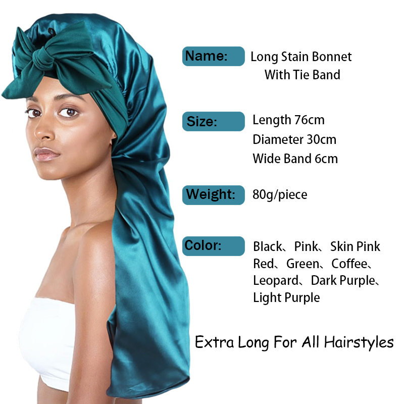 1 قطعة الأغطية للنساء السود 76 - مراجعة Satin Hair Bonnet وسعره