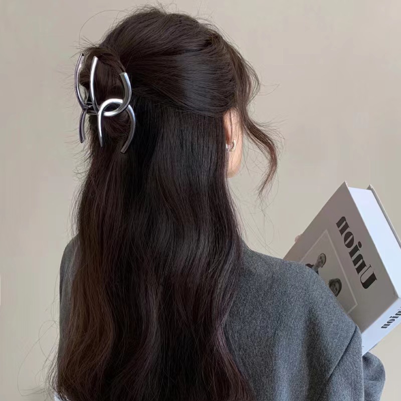 معدن كبير مشبك شعر مقاطع السلط - مراجعة Hair Clip Claw Large وسعره