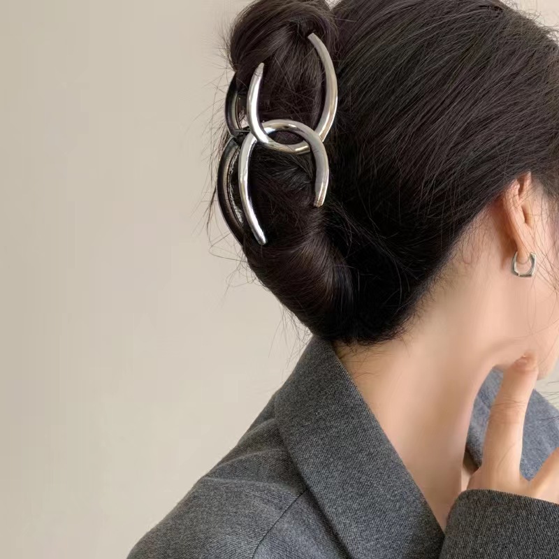 معدن كبير مشبك شعر مقاطع السلط - مراجعة Hair Clip Claw Large وسعره