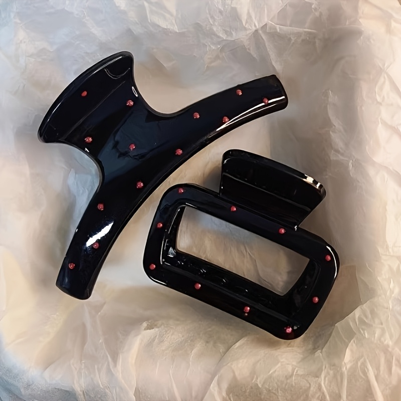 قطعتان من مشابك الشعر المربعة  - مراجعة Hair Clip Claw Large وسعره