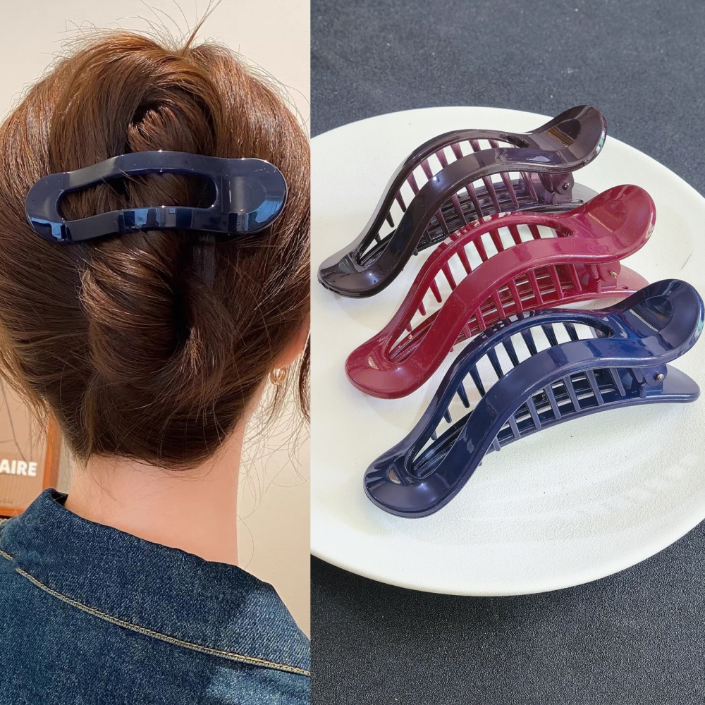 مشابك شعر كبيرة مسطحة على شكل  - مراجعة Hair Clip Claw Large وسعره