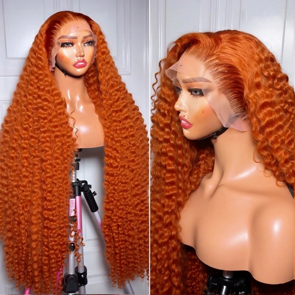 باروكة شعر بشري مموج عميق بلون - مراجعة Lace Front Wig وسعره