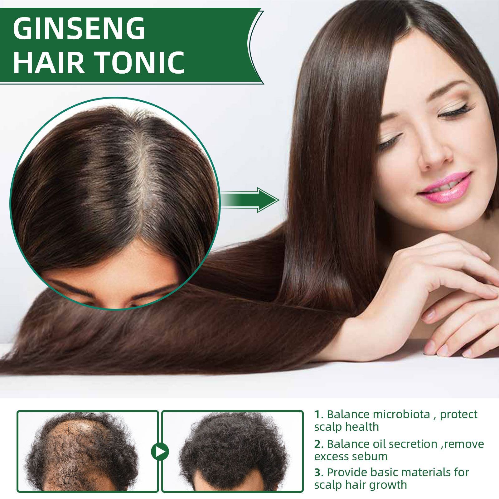 رذاذ الجينسنغ العشبي الطبيعي ل - مراجعة Hair Care Herbal Products وسعره
