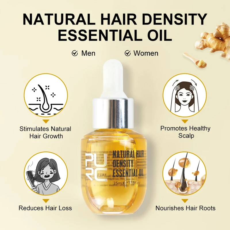 PURC 10 قطعة نمو الشعر للرجال  - مراجعة Hair Care Herbal Products وسعره