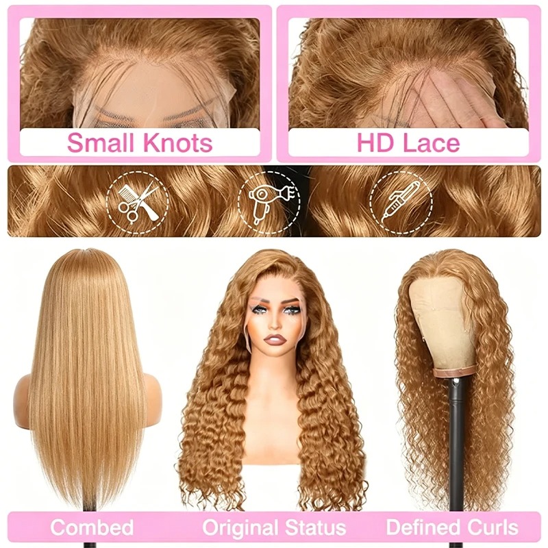 34 38 بوصة العسل شعر مستعار أش - مراجعة Lace Front Wig وسعره