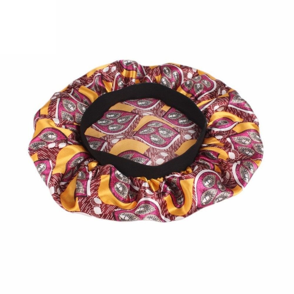 قبعة نوم من الساتان بنقشة زهور - مراجعة Satin Hair Bonnet وسعره