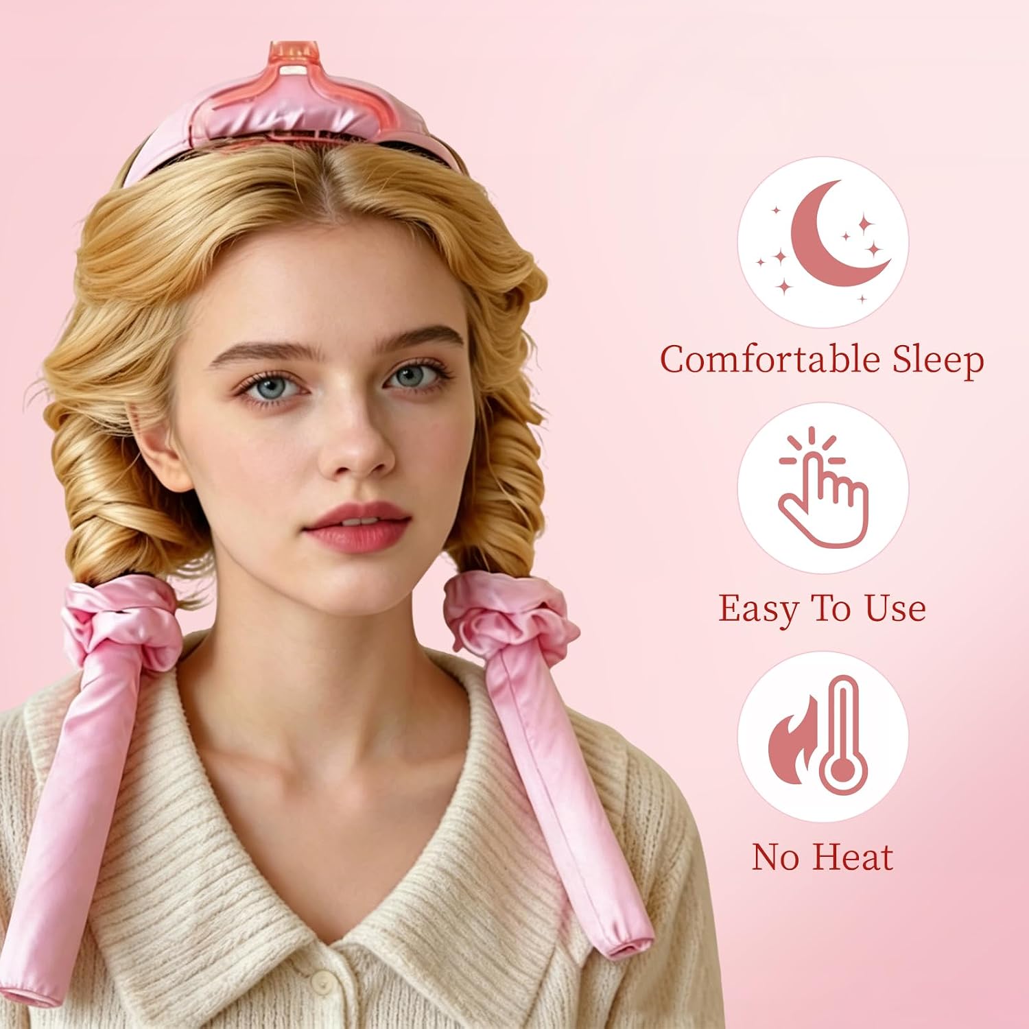 مجموعة أدوات تصفيف الشعر بدون  - مراجعة Satin Hair Bonnet وسعره