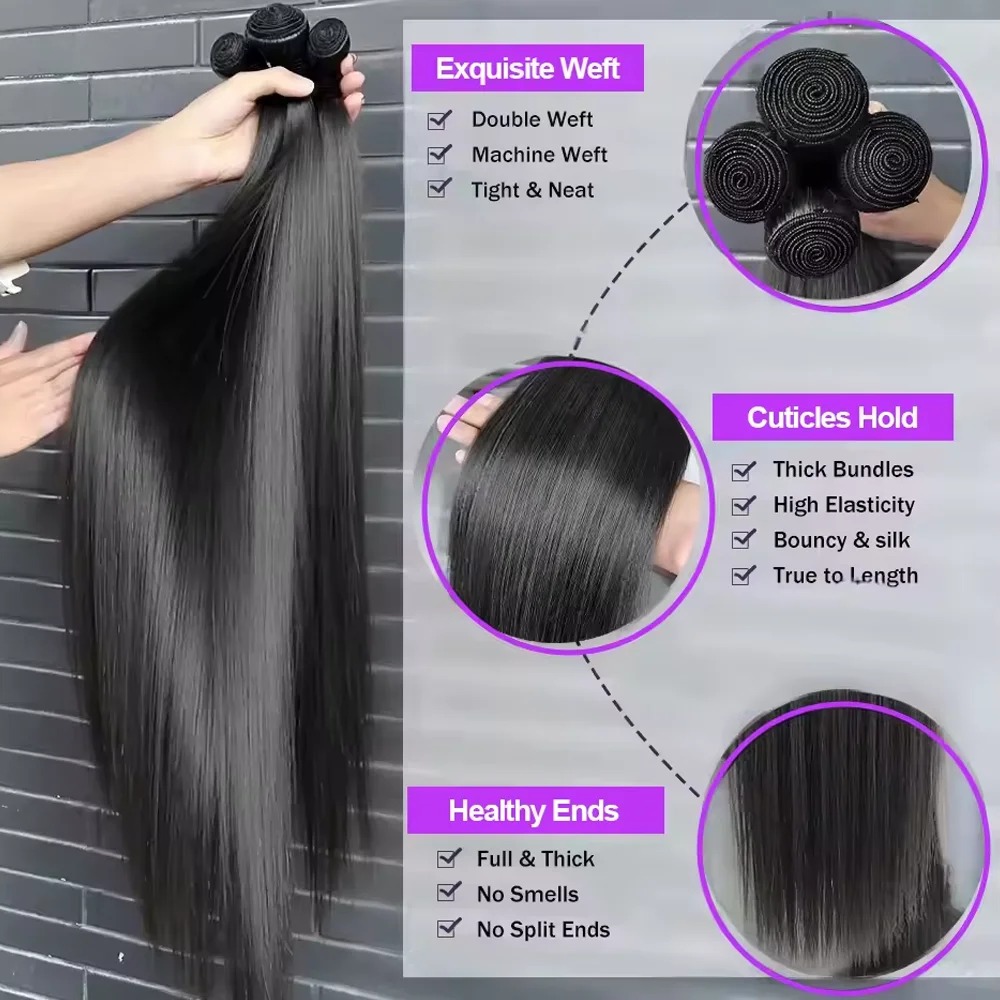 حزم شعر بشري طبيعي 12A بطول 30 - مراجعة Hair Care Indian وسعره