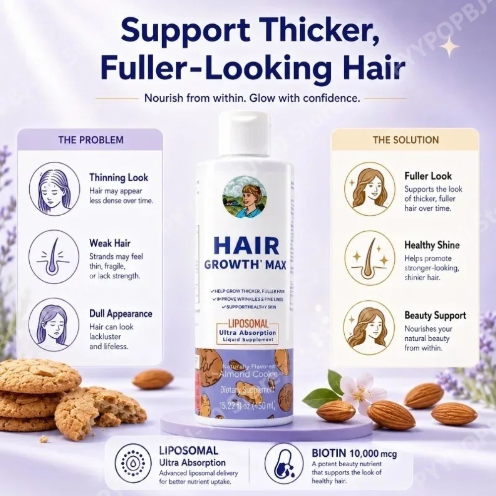 سائل نمو الشعر بالليبوسومات، م - مراجعة Hair Growth Serum Oil وسعره