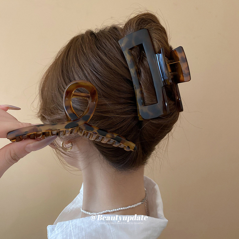 1/2/4 قطع مشابك شعر أكريليك كب - مراجعة Hair Clip Claw Large وسعره